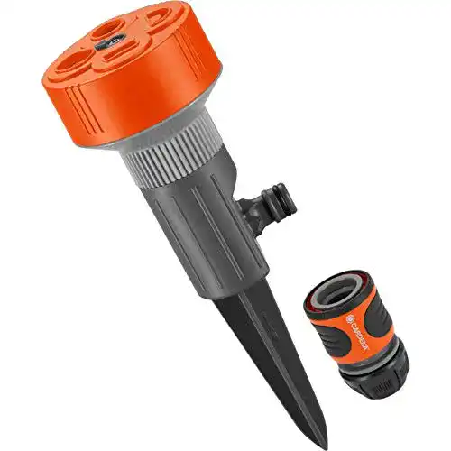Gardena G2067-46 Twist Sprinkler Set mit 4 Düsen und Spike