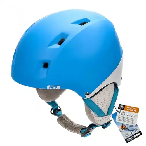 Skihelm für Kinder Meteor mit Ohrenschützern und verstellbarem Gurt
