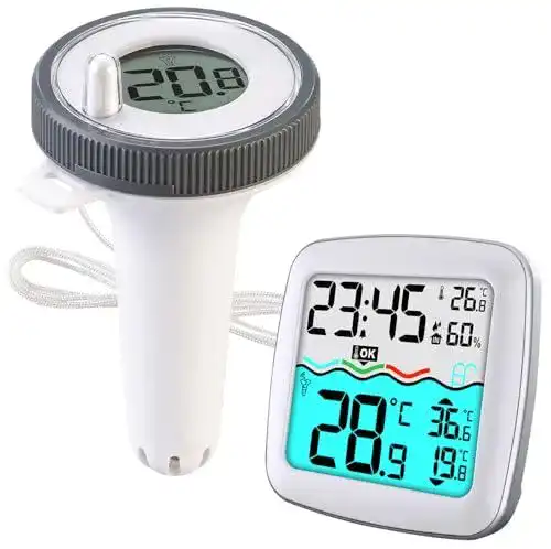 Poolthermometer Funk von Infactory – Digitales Funk-Poolthermometer