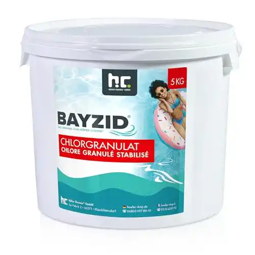 Chlorgranulat Höfer Chemie 5 kg für Pool- und Schwimmbadpflege