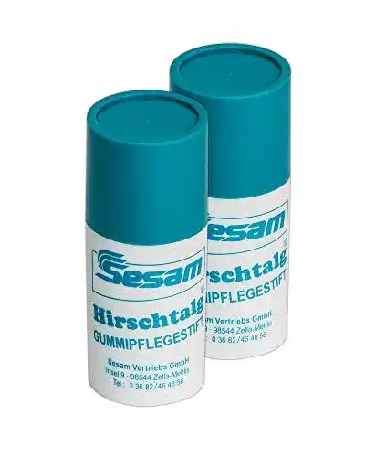 Gummipflege für Autos – Sesam Gummipflegestifte mit Hirschtalg (2 Stück)