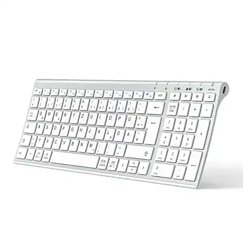 iClever BK10 Kabellose Bluetooth-Tastatur für mehrere Geräte