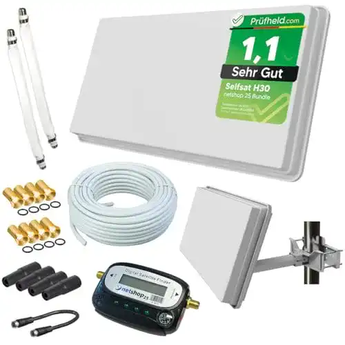 Selfsat H30D2+ Flachantenne Twin für Satellitenempfang