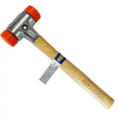 S&R Schonhammer mit Kunststoff- und PU-Hammerkopf 40 mm