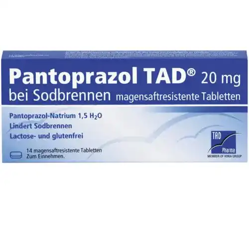 Pantoprazol Tad Pharma 20 mg – Magensaftresistente Tabletten gegen Sodbrennen