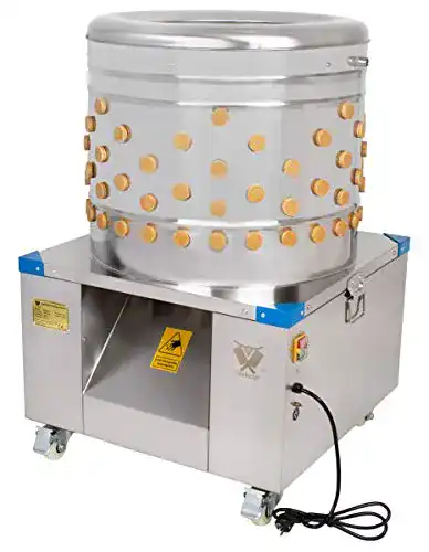 Geflügelrupfmaschine Beeketal BRM1800 mit Rollen für Hühner