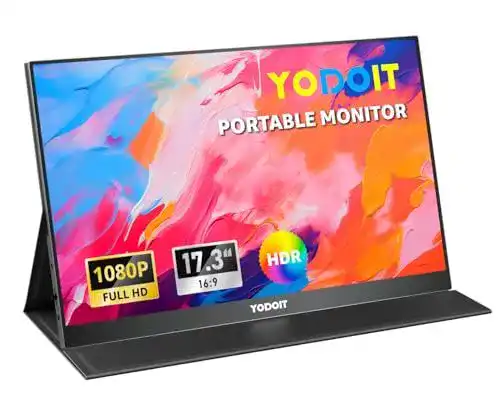 Yodoit 17,3 Zoll Portable Monitor mit 100% sRGB und IPS Display