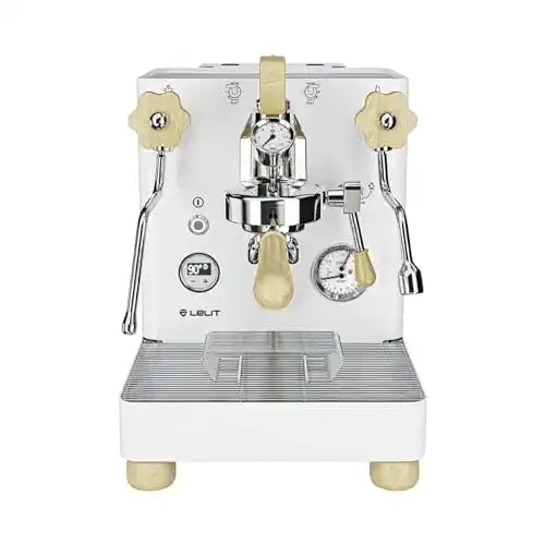 Lelit Bianca Kaffeemaschine mit Siebträger und Milchaufschäumer