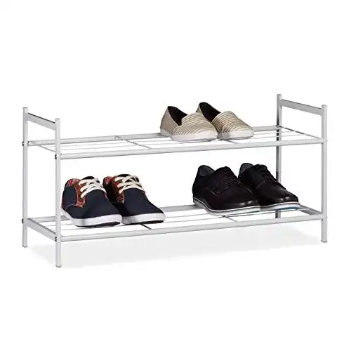 Schuhregal Relaxdays Sandra mit 2 Ebenen für 6 Paar Schuhe