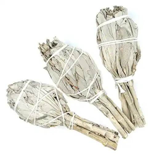 Weißer Salbei Farbenwald – 3 Räucherstäbchen aus Kalifornien, 11 cm lang