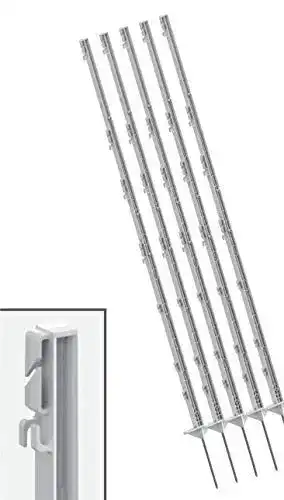 Weidezaunpfähle Landkaufhaus Mayer 156 cm – 20 Stück mit Doppeltritt