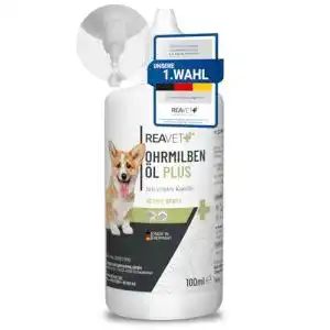 Ohrenpflege Hund Reavet Ohrmilbenöl Plus 100ml gegen Ohrmilben