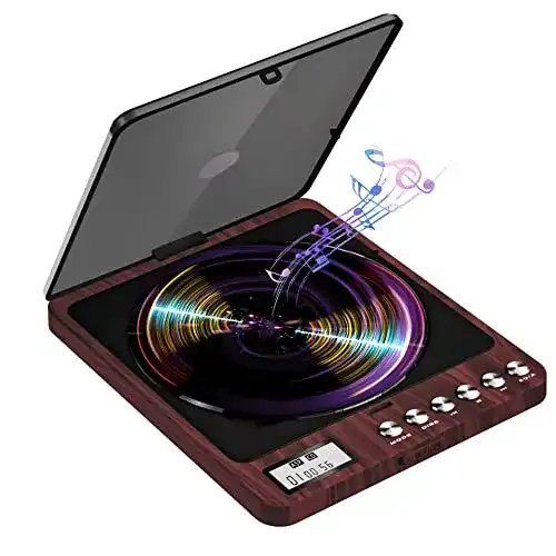 Tragbarer CD-Player mit Lautsprechern und Kopfhörern