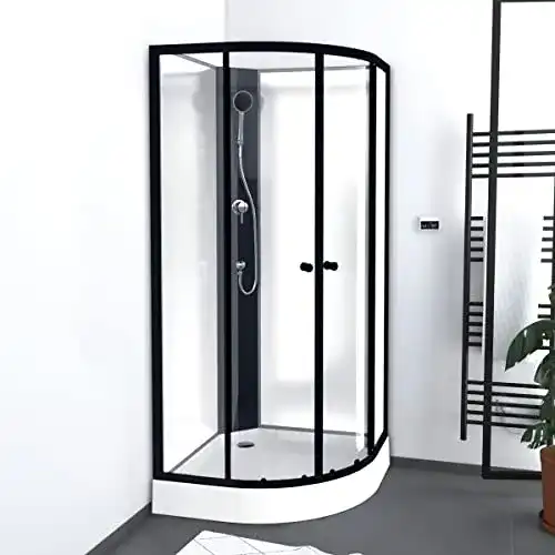 Runddusche Marwell Komplettdusche 85 x 85 x 200 cm mit Duschwanne und Armatur