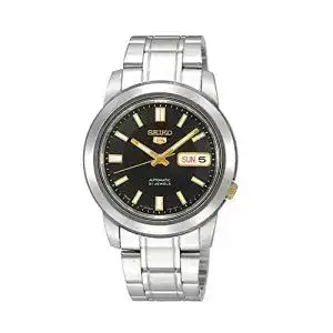 Seiko Automatik Uhr SNKK17K1 für Unisex Erwachsene mit Edelstahl Armband