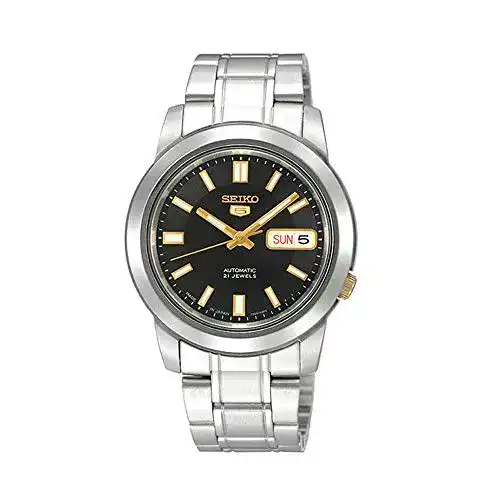 Seiko Automatik Uhr SNKK17K1 für Unisex Erwachsene mit Edelstahl Armband