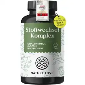 Stoffwechsel Komplex von Nature Love mit Grünteeextrakt und Zink
