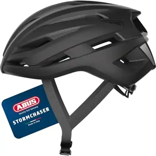 Fahrradhelm mit Visier von ABUS für Unisex, Schwarz
