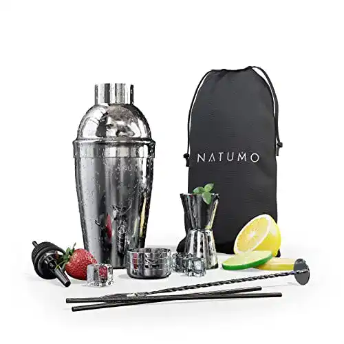 Cocktail Shaker NATUMO Cocktail Set 10-teilig für Hobby-Bartender