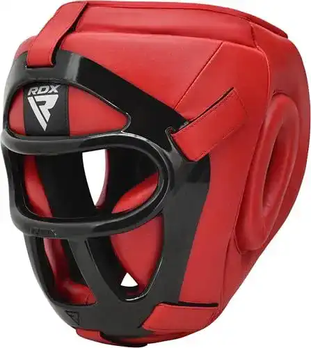 RDX Kopfschutz für Boxen aus Maya Hide mit Gitter