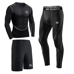 Herren Sweat Suit meeteu mit 3 Funktions-T-Shirts, Set in Größe XL