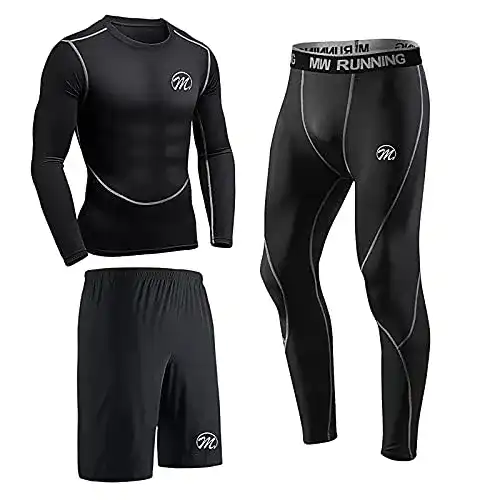 Herren Sweat Suit meeteu mit 3 Funktions-T-Shirts, Set in Größe XL