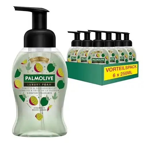 Palmolive Schaumseife Luxury Foam Limette und Passionsfrucht 6x250ml