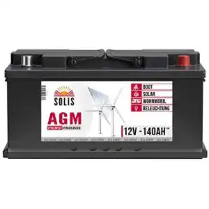AGM-Batterie 140Ah 12V für Solaranlagen und mobile Anwendungen