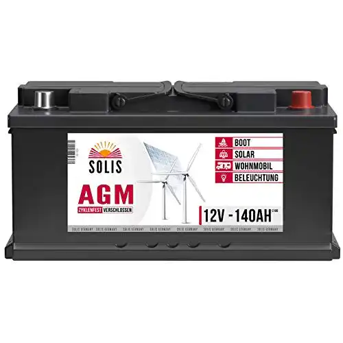 AGM-Batterie 140Ah 12V für Solaranlagen und mobile Anwendungen