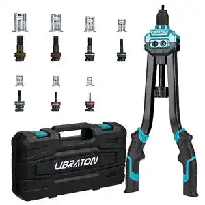 Libraton Nietmutternzange Set, 16 Zoll, mit Zubehör und Aufbewahrungstasche