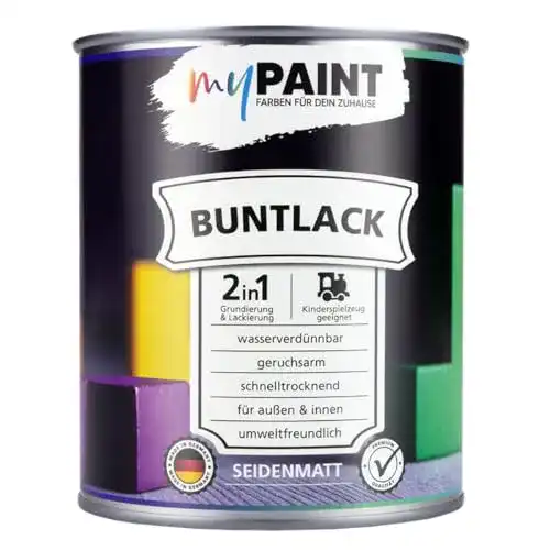 Buntlack myPaint 2in1 Seidenmatt 750ml für Holz und Metall