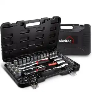 Steckschlüsselsatz 1/2 Zoll siwitec 65-teilig Ratschenschlüssel Set