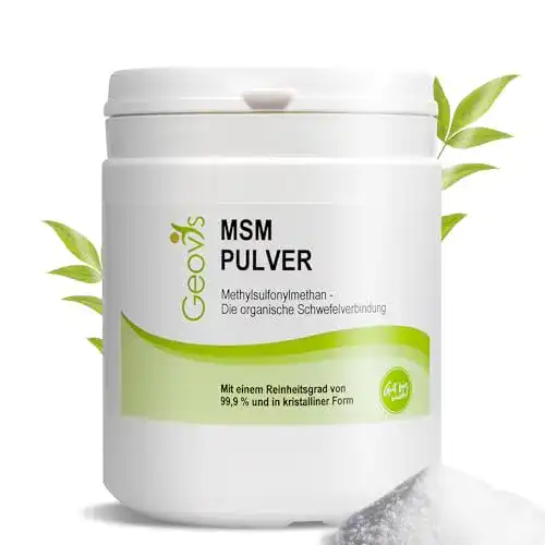 Geovis MSM Pulver 500g – Organisches Schwefelpulver für die Gesundheit