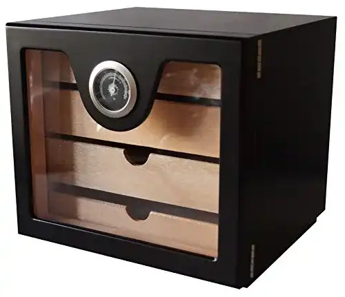 Germanus Zigarren Humidor Schrank Basis in Schwarz
