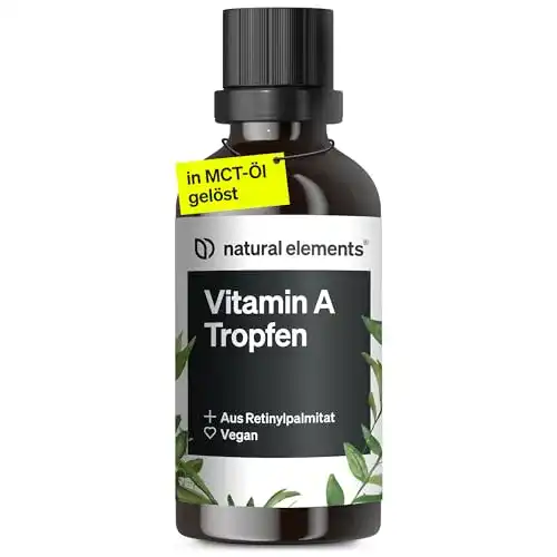 Vitamin A Tropfen von Natural Elements, 50 ml (1700 Tropfen)