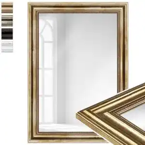 Barock Spiegel WANDStyle 50×70 cm aus Holz im Antik Stil