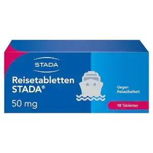 Reisetabletten STADA 50 mg – 10 Tabletten zur Behandlung von Übelkeit