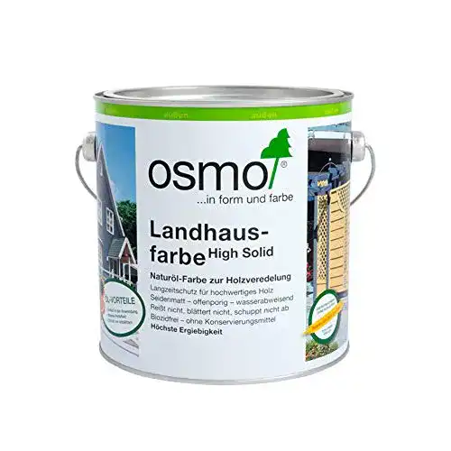 Osmo Landhausfarbe in Steingrau 750 ml für Holzschutz und Gestaltung