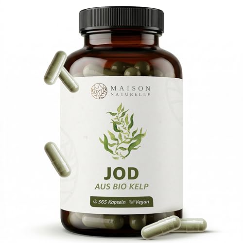 Jodtabletten Maison Naturelle aus Bio Kelp (365 Stück)