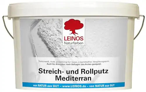 Leinos 680 Streich- und Rollputz für mediterrane Wände