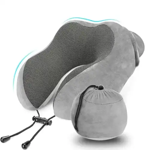 Reisekissen LUXSURE Nackenkissen mit Memory-Schaum für Reisen