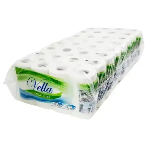 Toilettenpapier 3-lagig Vella, 64 Rollen, 150 Blatt pro Rolle