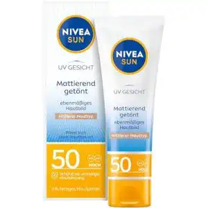 Nivea Sun getönte Sonnencreme fürs Gesicht LSF 50