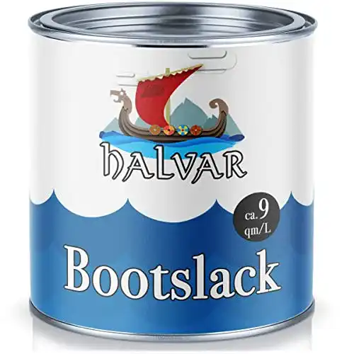 Bootslack Weiß Halvar – PU-verstärkter Yachtlack für Holz und Metall