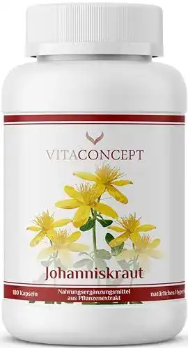 Natürlicher Stimmungsaufheller Johanniskraut Extrakt 5000 mg Kapseln