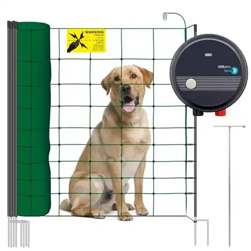Weidezaungerät für Hundezaun Set von VOSS.PET mit 50m Zaunlänge