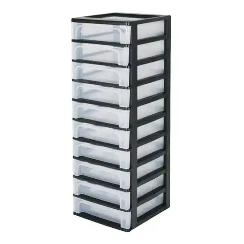 Schubladenschrank Iris Ohyama Kunststoffbox mit 10 Schubladen