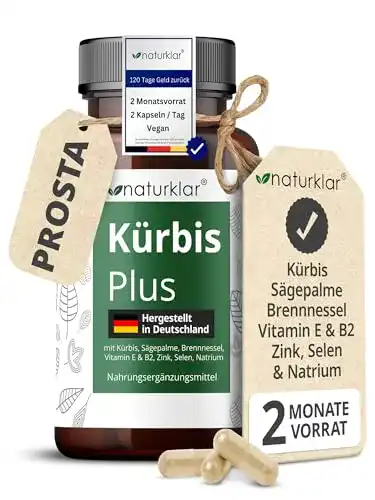 Sägepalmenextrakt und Kürbiskernextrakt Kombi mit Brennnessel und Vitaminen