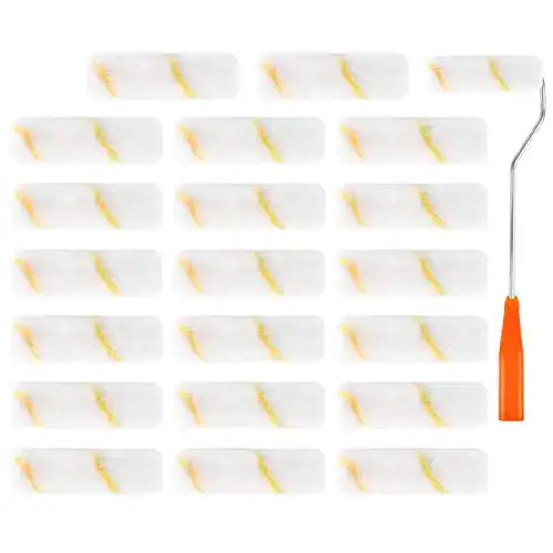Lackierwalzen Ledoo Farbwalzen Set, 20 Stück 10 cm Mini Farbroller