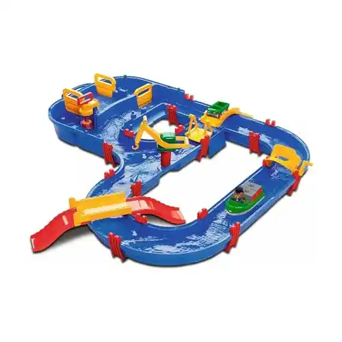 AquaPlay MegaBridge Wasserbahn Set mit 3 Spielstationen für Kinder